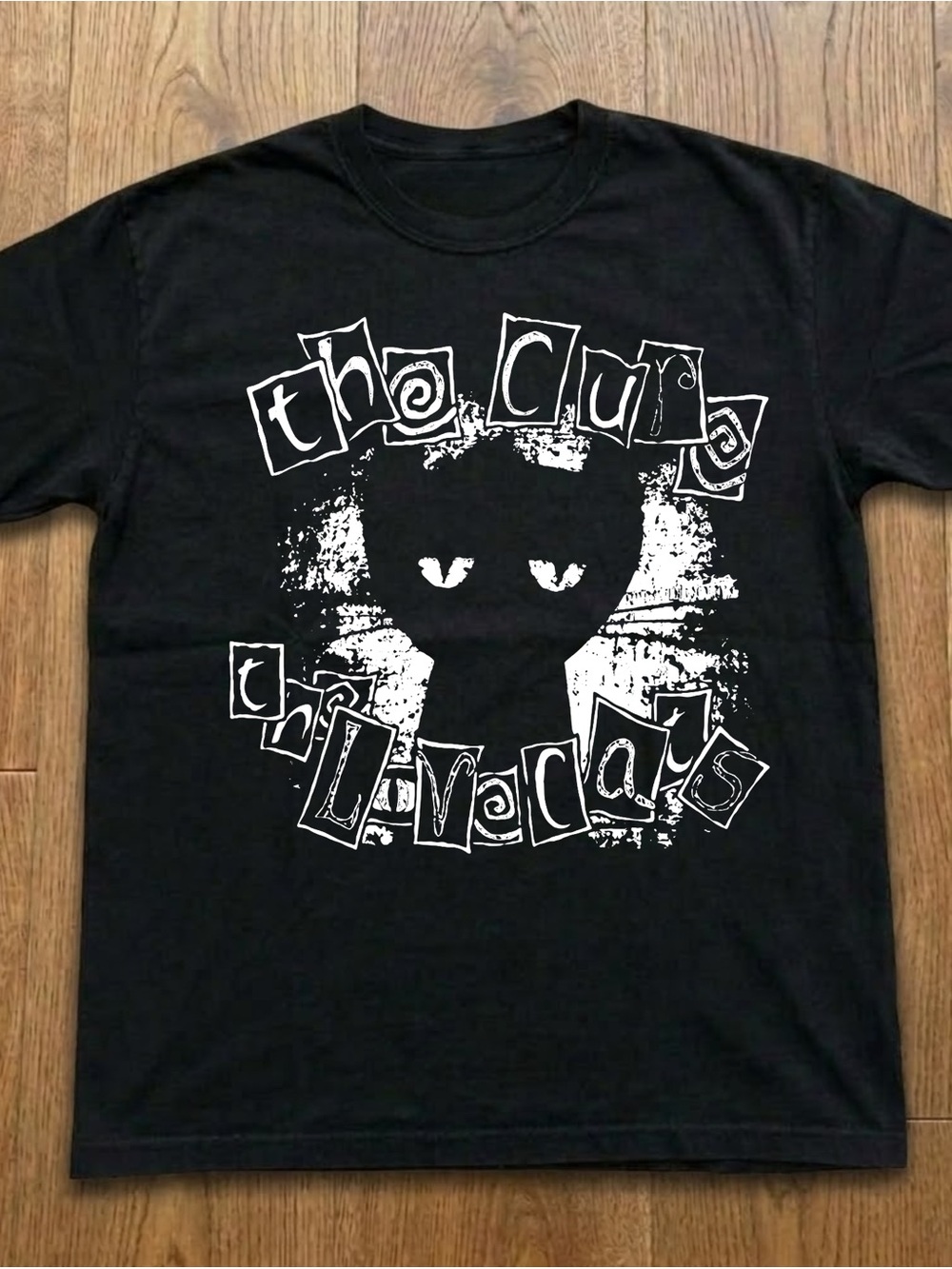 Gildan Black Graphic Cat Band Tee